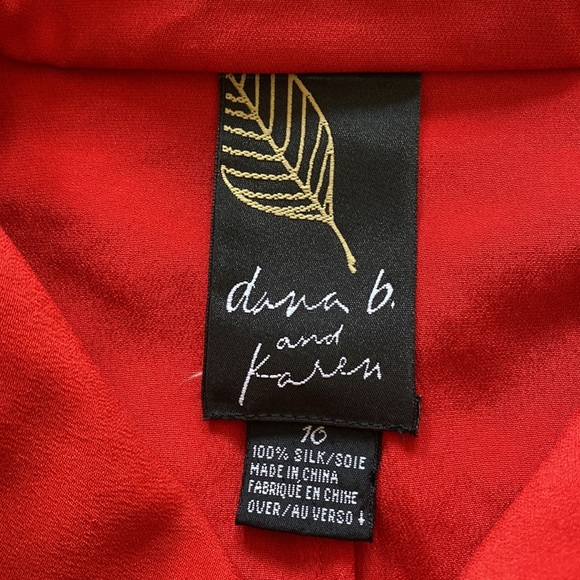 100% SILK Dana B. and Karen Womens Silk Classy Top - Picture 5 of 8